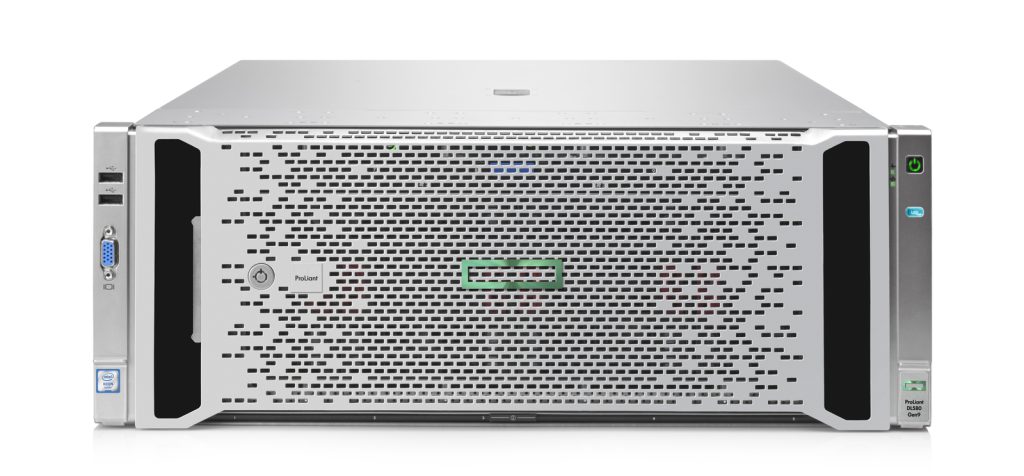 HPE ProLiant DL580 Gen9 Server, bezel on, front facing